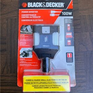 Black and Decker 100W Watt Power Inverter for Car Model PL101B - NEW & SEALED!
